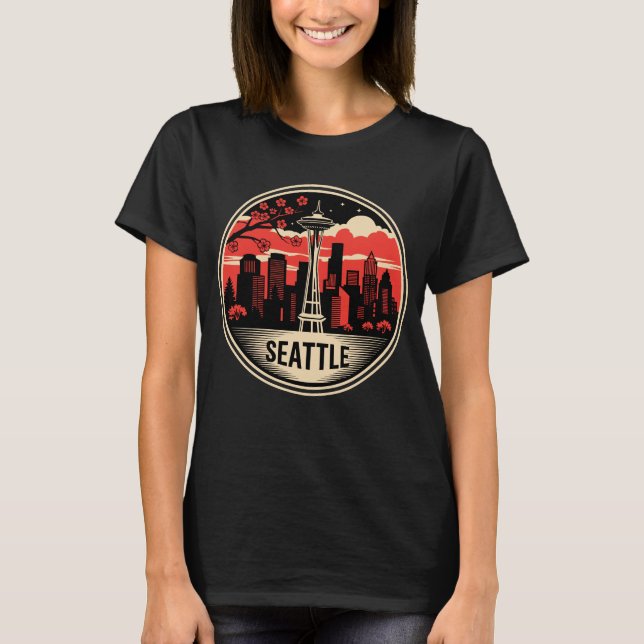 Seattle City Washington USA T-Shirt (Vorderseite)