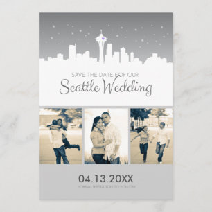 Seattle, das Save the Date Wedding ist