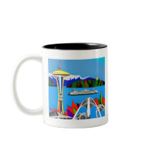 Seattle Emerald City Image Tasse