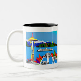 Seattle Emerald City Image Tasse