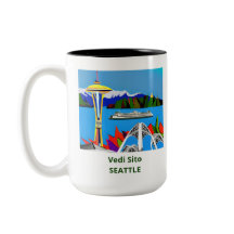 Seattle Emerald City Image Tasse