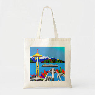 Seattle Emerald City Image Tote Bag Tragetasche