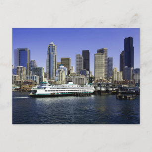 Seattle Ferry Washington Staat Postkarte