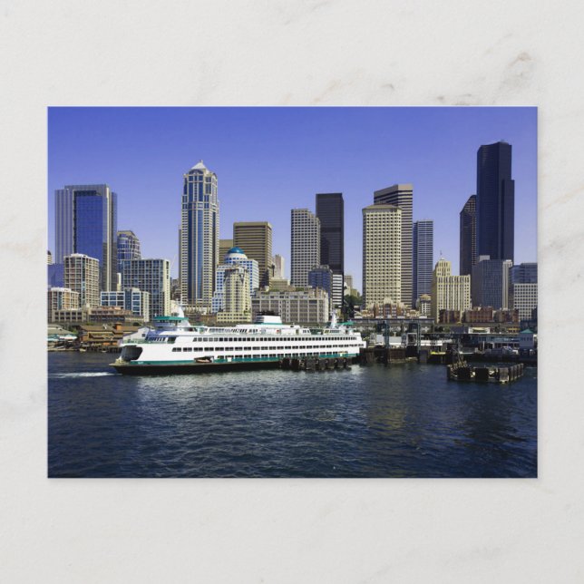 Seattle Ferry Washington Staat Postkarte (Vorderseite)
