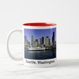 Seattle Ferry Washington Staat Zweifarbige Tasse