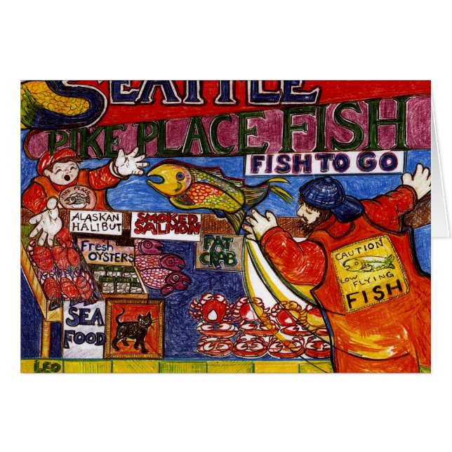 Seattle-Fischmarkt (Vorderseite (Horizontal))