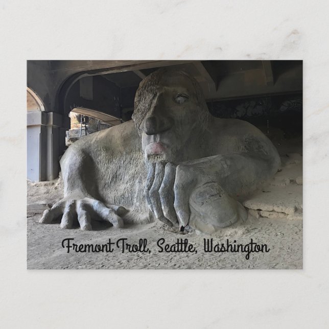 Seattle Fremont Troll #1 Postcard Postkarte (Vorderseite)