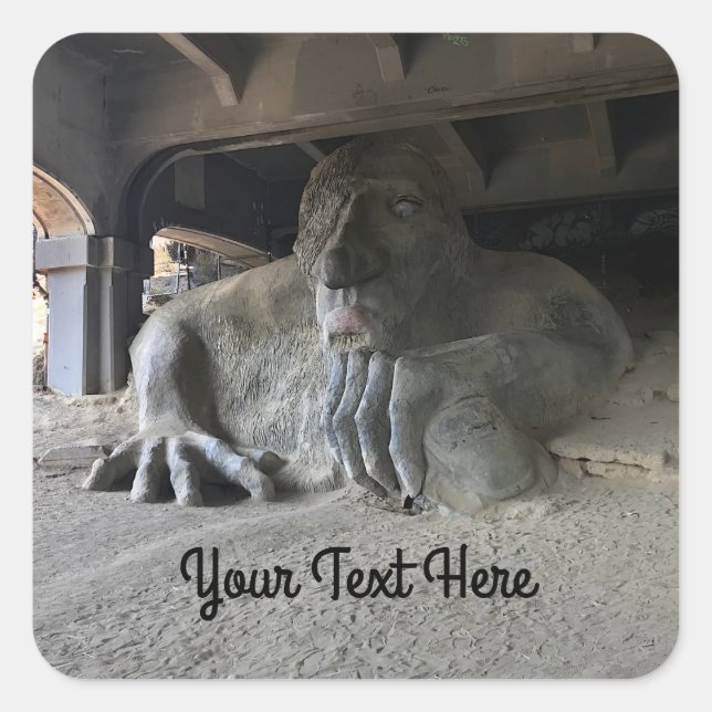 Seattle Fremont Troll #1 Stickers (Vorderseite)