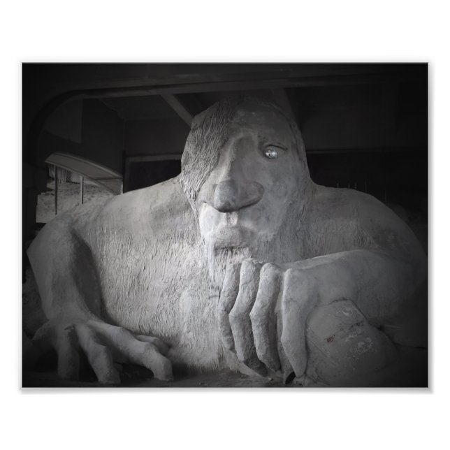 Seattle Fremont Troll Foto Print (in verschiedenen (Vorne)