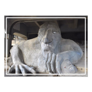 Seattle Fremont Troll Foto Print (in verschiedenen