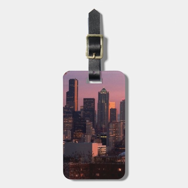 Seattle from Kerry Park. Gepäckanhänger (Vorderseite vertikal)