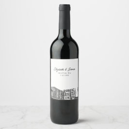 Seattle Gastgeschenk Hochzeit Public Market Weinetikett