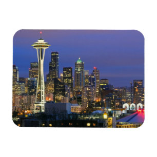 Seattle gesehen vom Kerry Park von Königin Anne Magnet