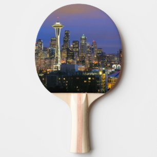 Seattle gesehen von Kerry-Park in der Königin Ann Tischtennis Schläger