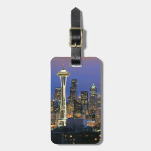 Seattle gesehen von Kerry-Park in der Königin Anne Gepäckanhänger