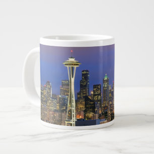 Seattle gesehen von Kerry-Park in der Königin Anne Jumbo-Tasse