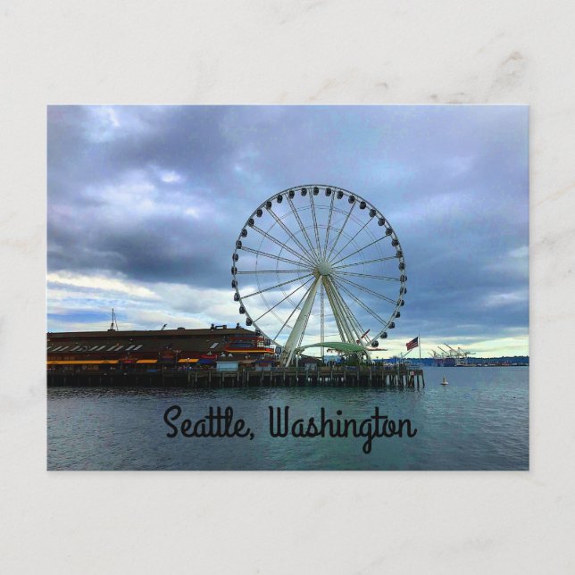 Seattle Great Wheel #2 Postcard Postkarte (Vorderseite)