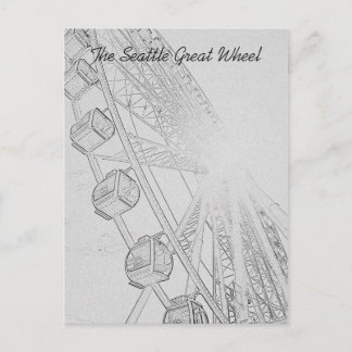 Seattle Great Wheel Postkarte