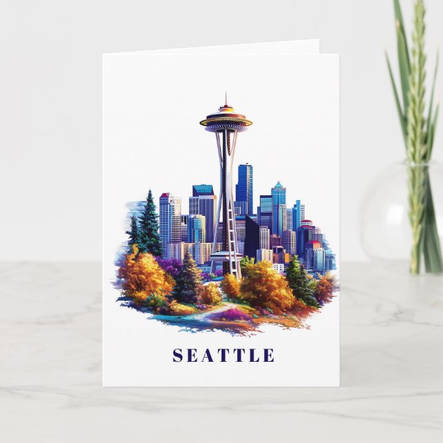 Seattle Greeting Card Karte (Vorderseite)