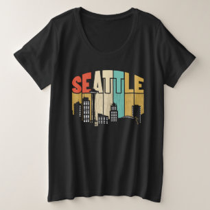 Seattle Große Größe T-Shirt