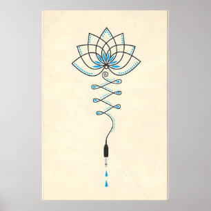 Seattle Grunge inspirierter original Design Druck Poster