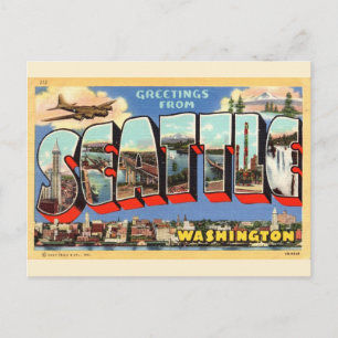 Seattle-Gruß Postkarte