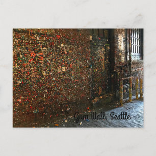 Seattle Gum Wall #1 Postkarte