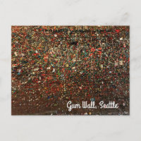 Seattle Gum Wall #2 Postkarte
