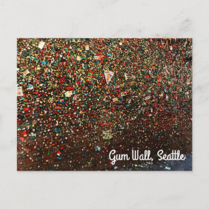 Seattle Gum Wall #3 Postkarte