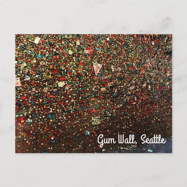 Seattle Gum Wall #3 Postkarte (Vorderseite)