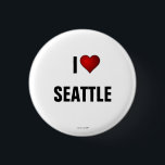 Seattle: I Liebe Seattle Pinback-Taste Button<br><div class="desc">I Liebe Seattle Button/Lapel Pin von MEINEM ORIGINALARTWORT unter www.zazzle.com/virginia5050</div>