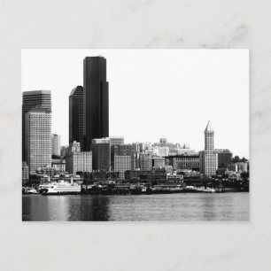 Seattle in B&W Postkarte