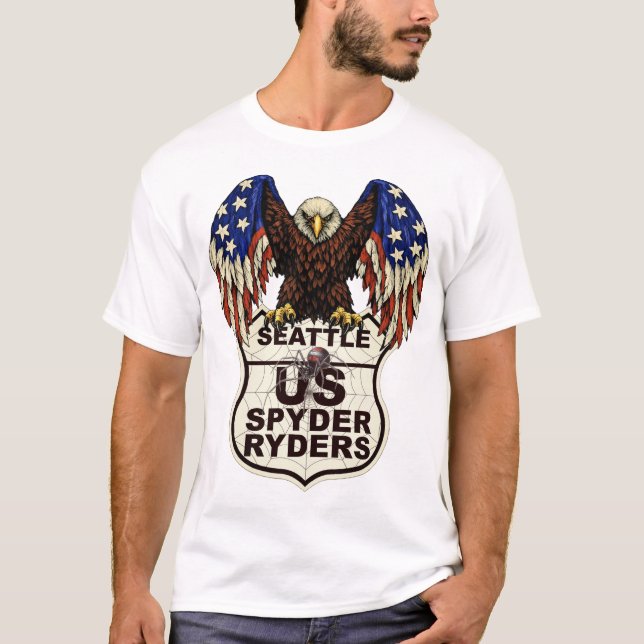 Seattle Kapitel - Adler-Logo 1s T-Shirt (Vorderseite)