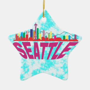 Seattle Keramik Ornament
