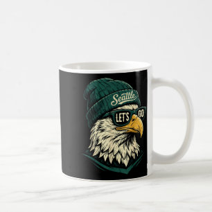 Seattle Klassische Vintage-Grafik Kunst Kaffeetasse
