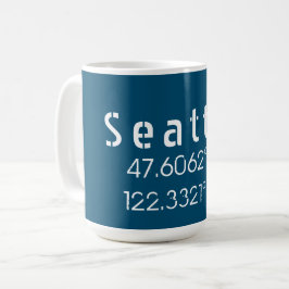 Seattle Latitude Longitude Kaffeetasse