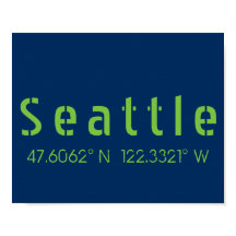 Seattle Longitude Latitude Team Colors
