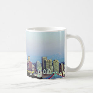 Seattle mit dem Mount Rainier, Washington-Staat, Kaffeetasse