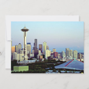Seattle mit Mount Rainier, Washington Staat, USA