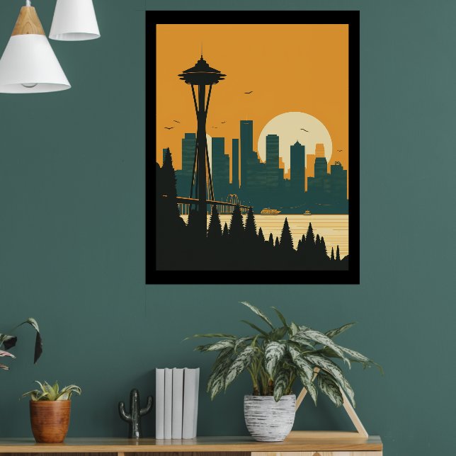 SEATTLE Nr. 1 Poster (Wohnzimmer 1)