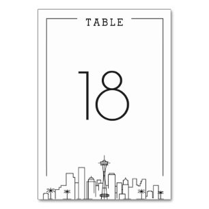 Seattle, Ohio Wedding   TISCHNUMMER