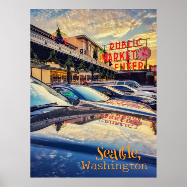 Seattle Pike Market Poster (Vorne)