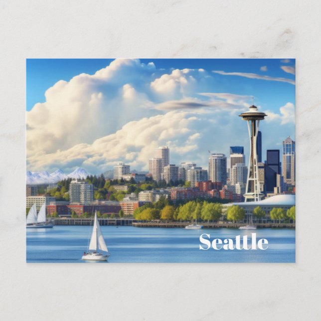 Seattle Postcard Postkarte (Vorderseite)