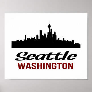 Seattle Poster (Standardbildformat)