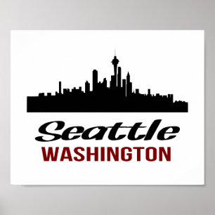 Seattle Poster (Standardbildformat)