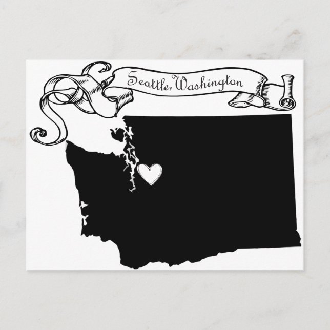 Seattle Postkarte (Vorderseite)