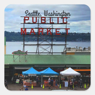 Seattle Public Market Center #3 Stickers