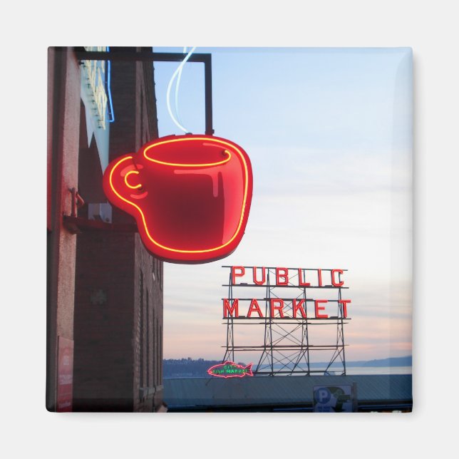 Seattle Public Market Magnet (Vorne)