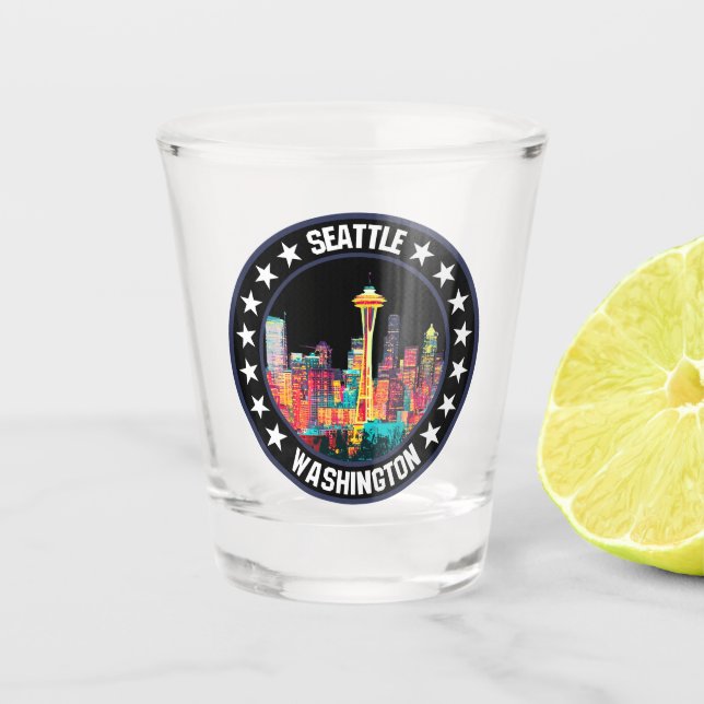 Seattle Schnapsglas (Vorderseite)
