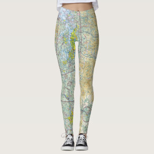 Seattle-Sektionskarte Leggings